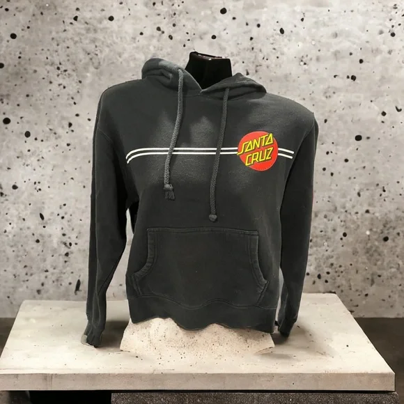 Classic Dot Santa Cruz Hoodie (small kids size) black - Picture 1 of 11
